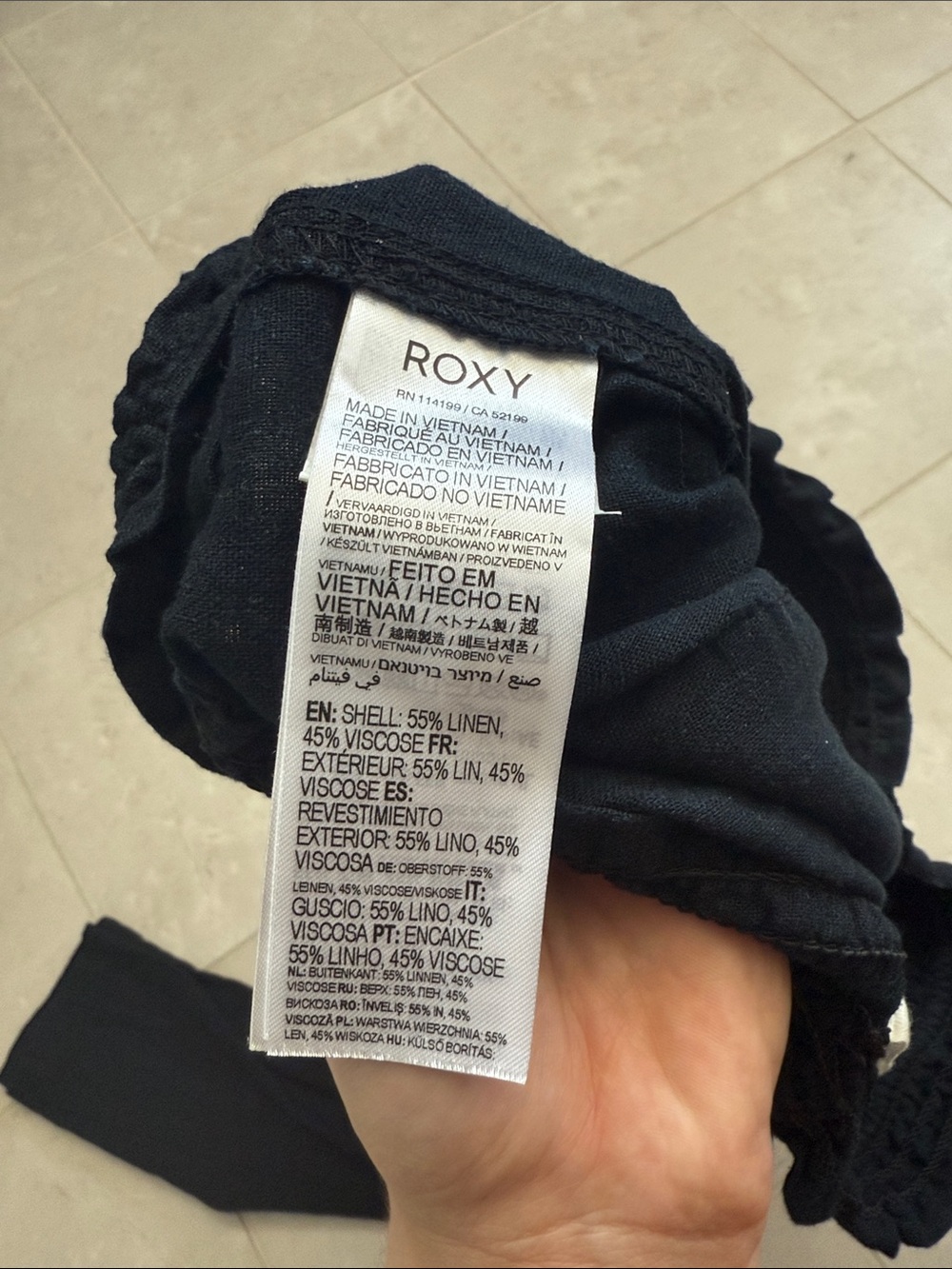 Low Rise Linen Pant - Picture 3 of 3